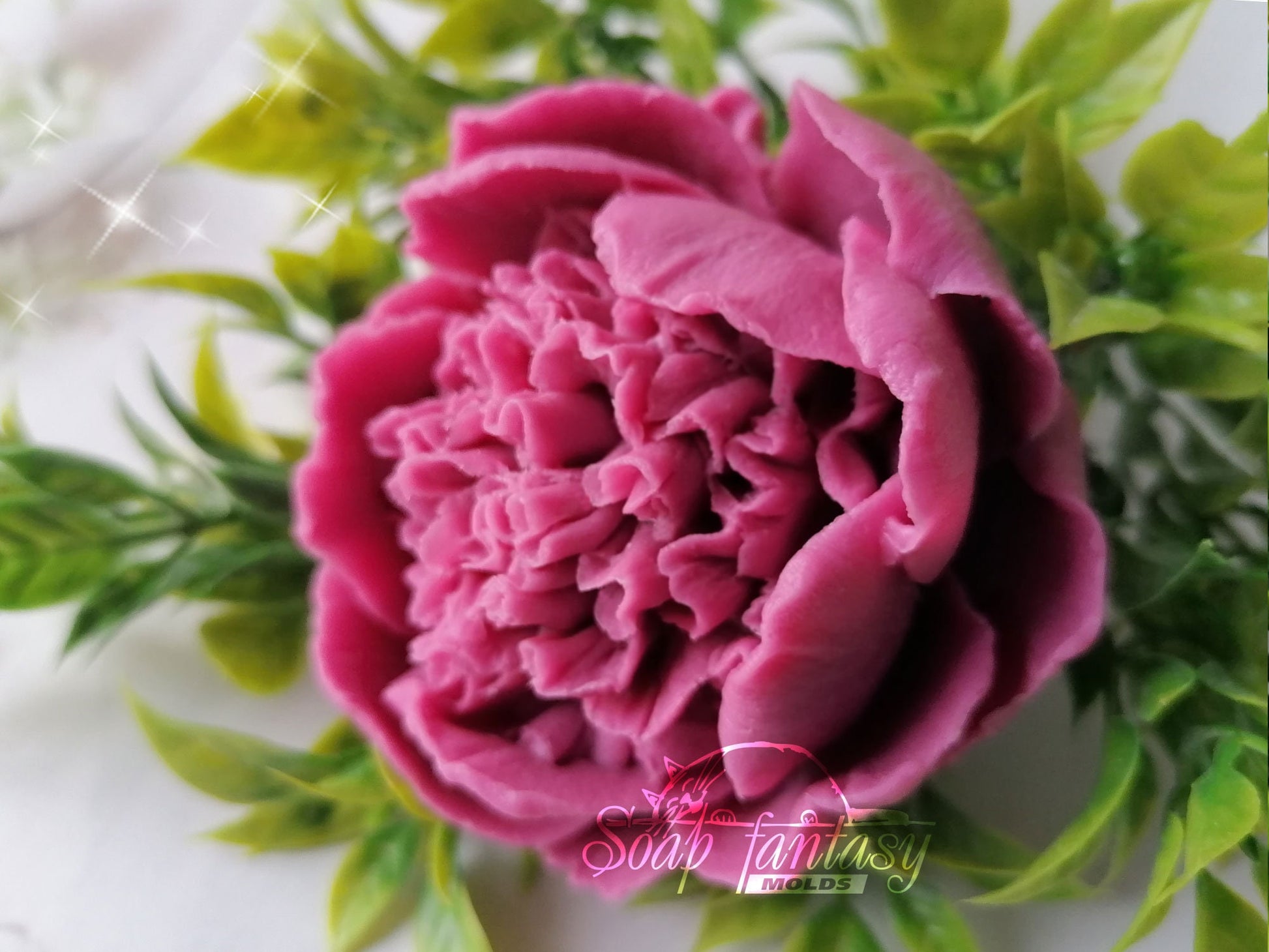 BIG Peony "King" flower silicone mold (mould) for soap making and candle making