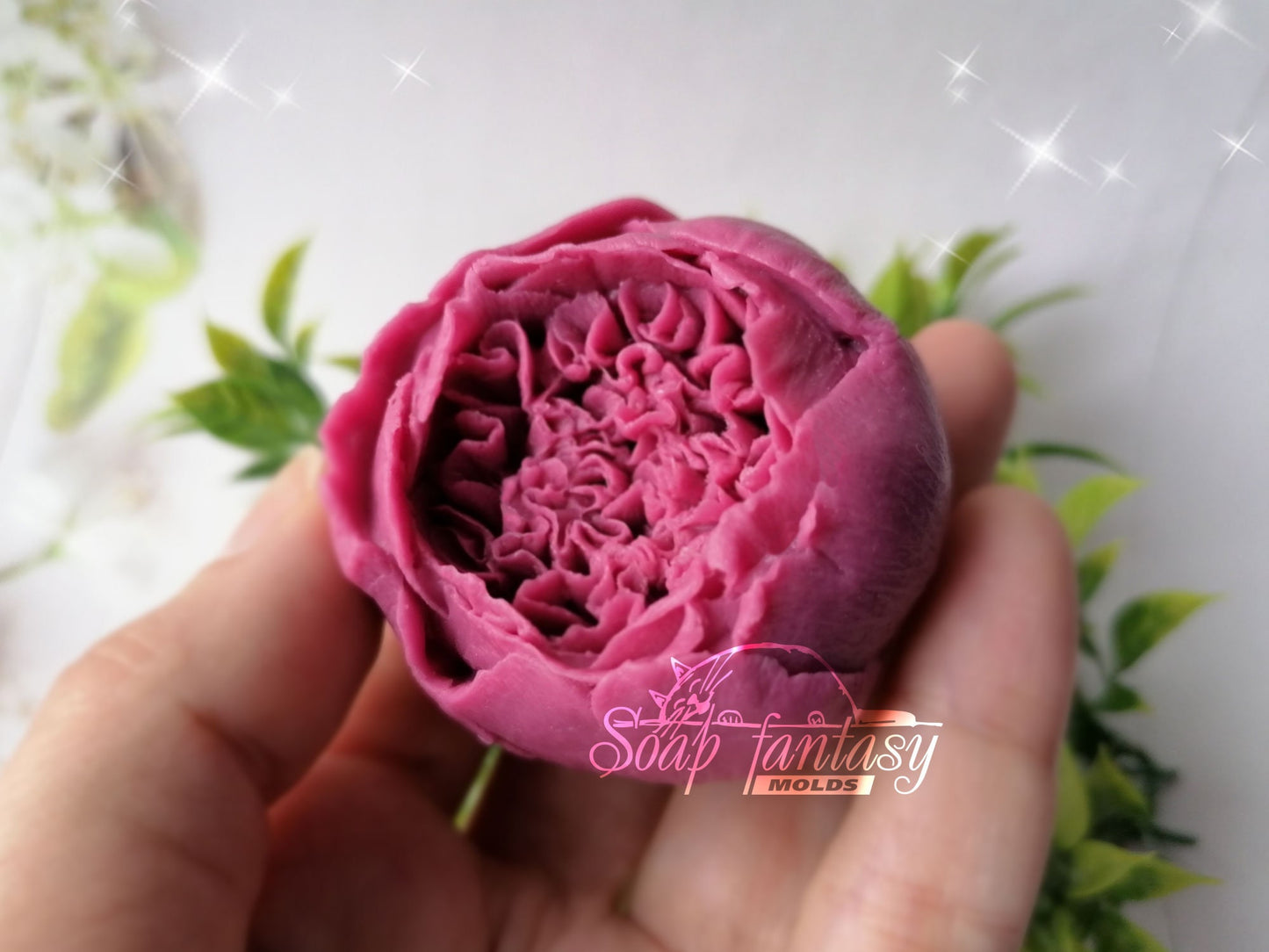 Peony bud "King" silicone mold for soap making
