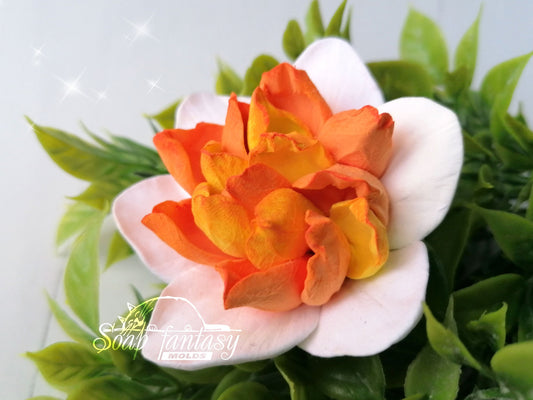 Terry narcissus / daffodil flower silicone mold for soap making