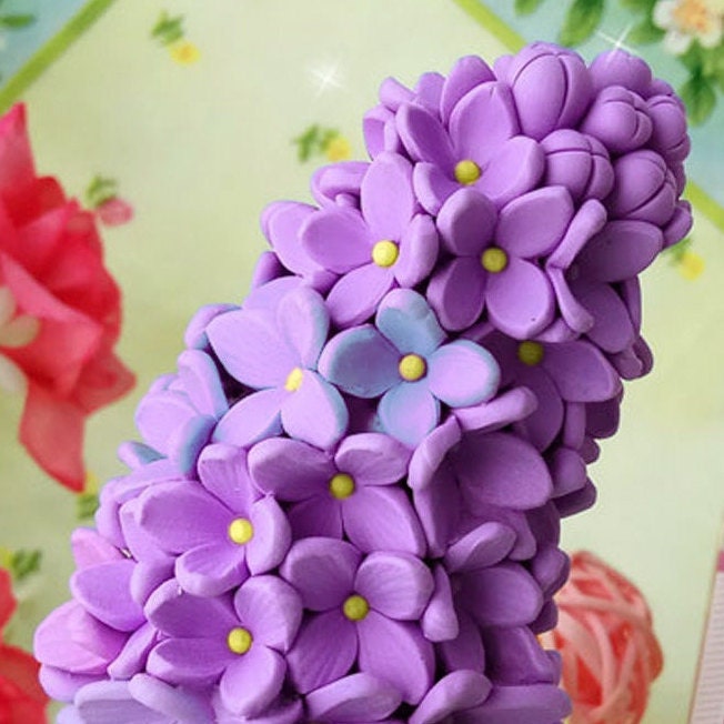 Lilac flower silicone mold for soap making