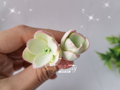Freesia White flowers silicone mold for soap making