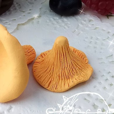 Chanterelle mushrooms silicone mold for soap making