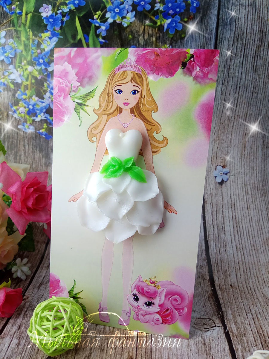 Little doll dress silicone mold for soap making