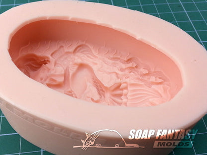 Mermaid silicone mold for soap making