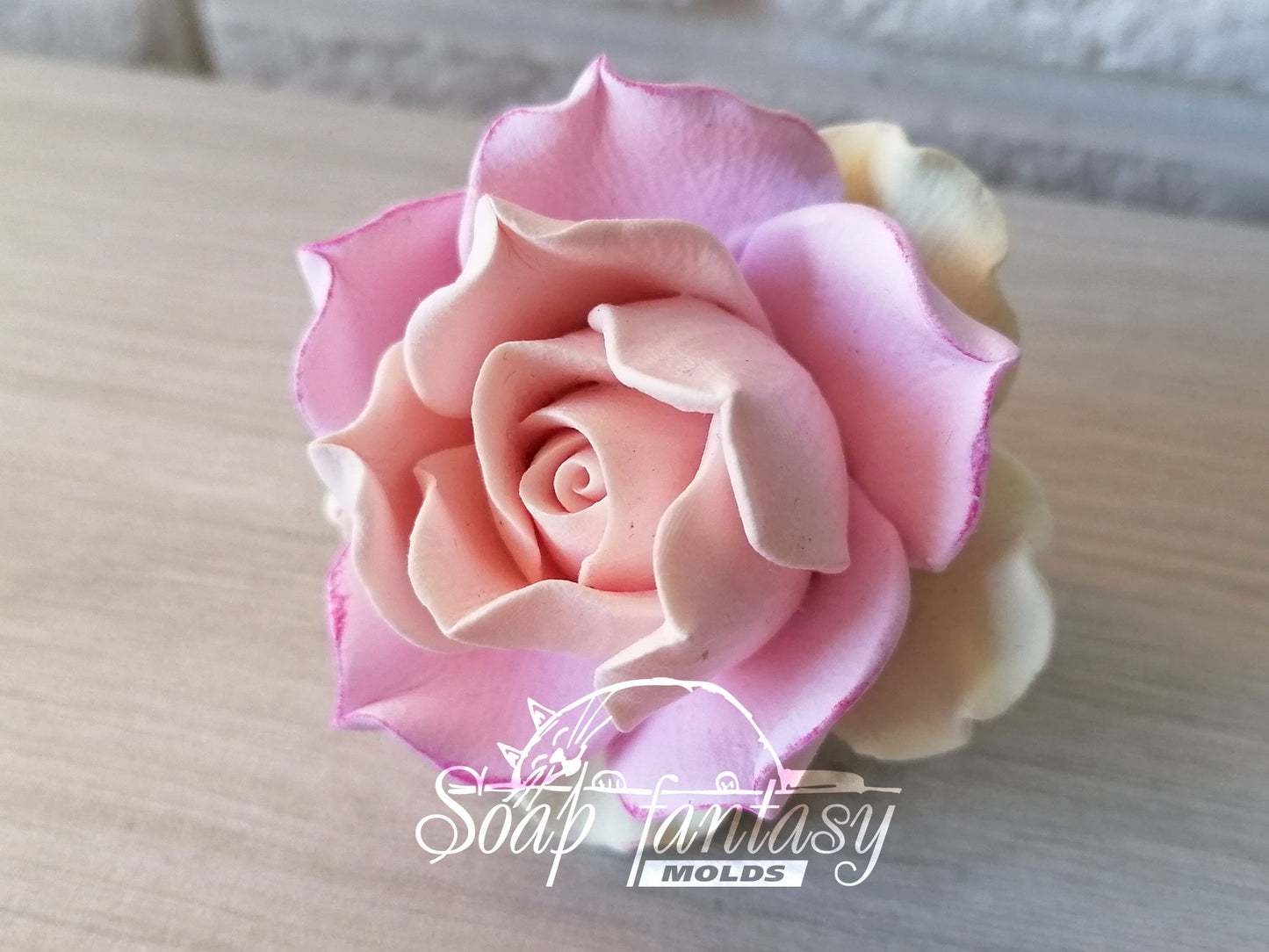 Big rose "Estelle" silicone mold for soap making