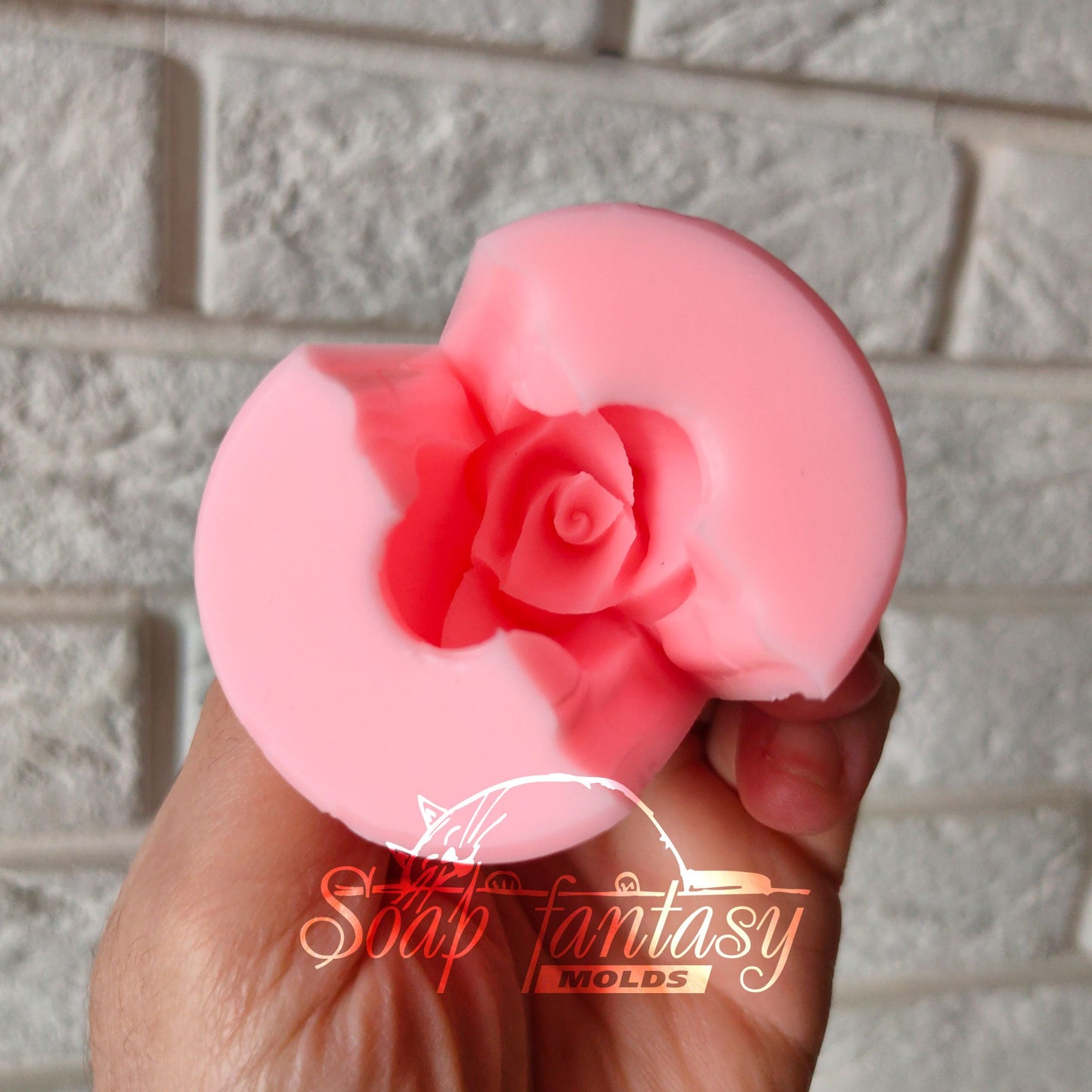 Rose bud "Estelle" silicone mold for soap making
