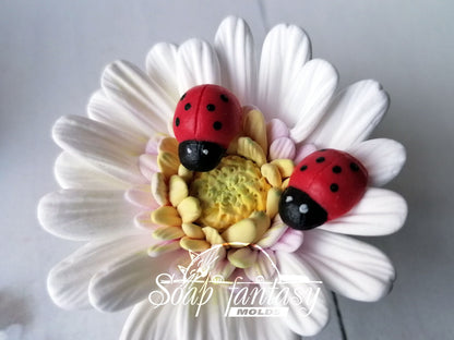 Ladybug silicone mold for soap making