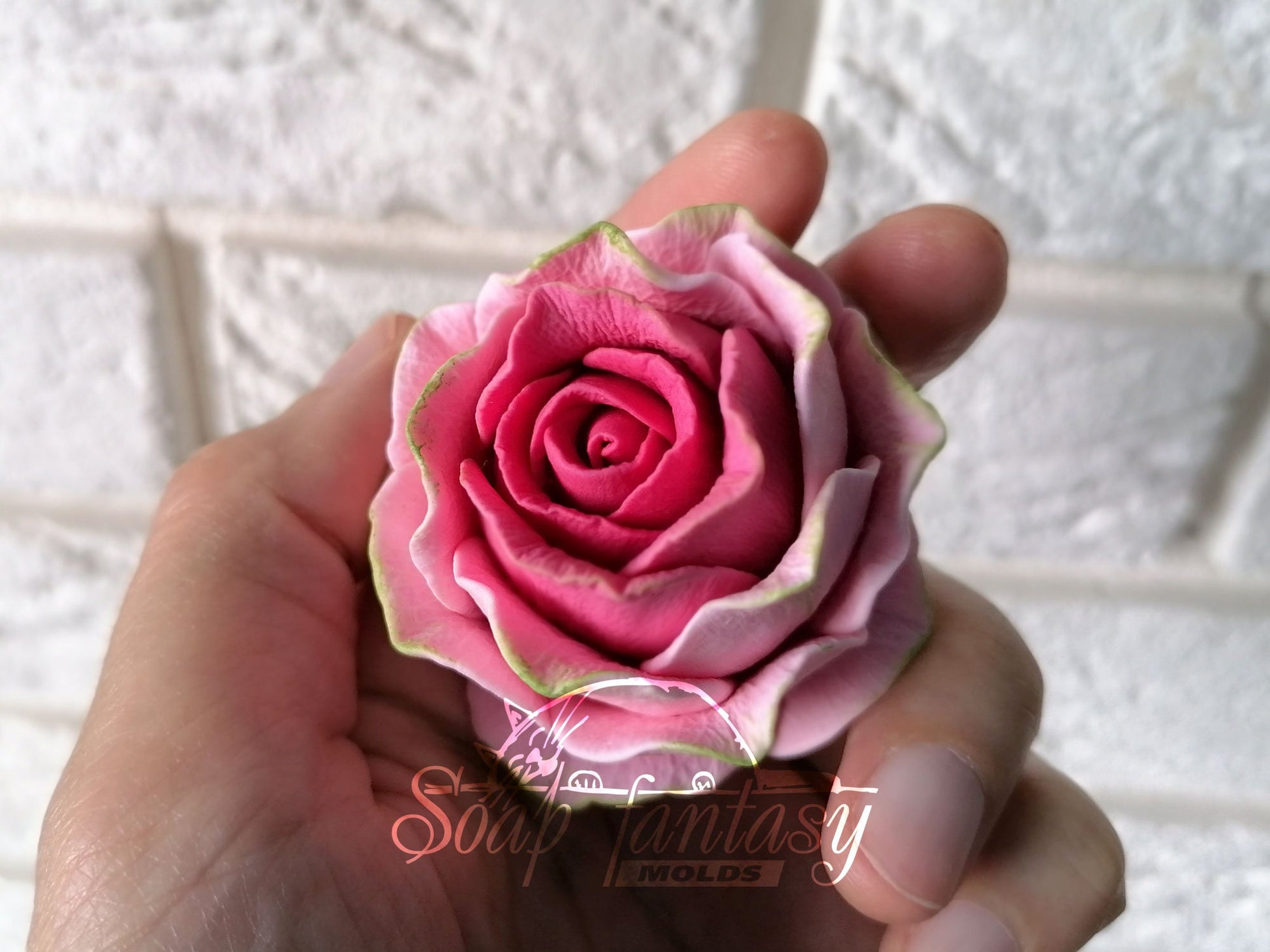 Rose "Iguazu" flower silicone mold for soap making and candle making.