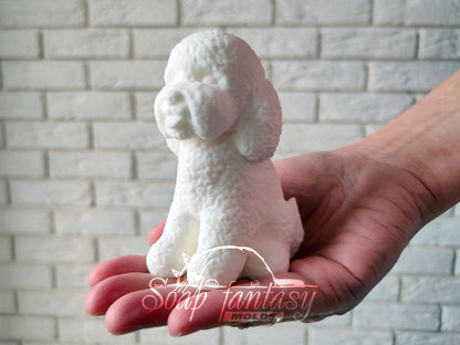 Big poodle silicone mold for soap making
