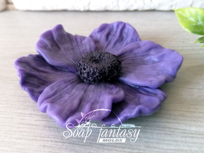Anemone (very simple) silicone mold for soap making